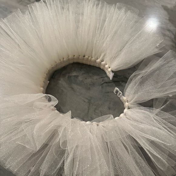 Dog tutu (ivory with pearls) new! My dog tried it on but it didn’t fit:( - Picture 2 of 2